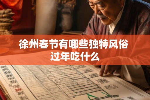 徐州春节有哪些独特风俗 过年吃什么