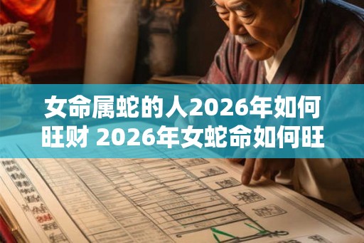 女命属蛇的人2026年如何旺财 2026年女蛇命如何旺财