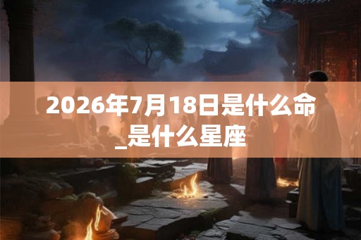 2026年7月18日是什么命_是什么星座