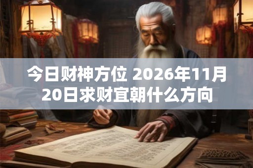 今日财神方位 2026年11月20日求财宜朝什么方向
