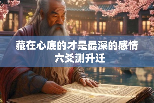 藏在心底的才是最深的感情  六爻测升迁