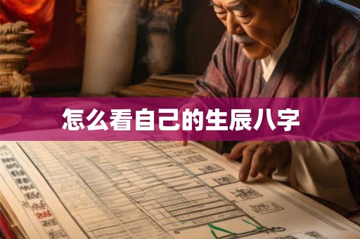 怎么看自己的生辰八字