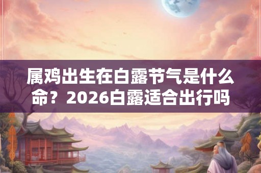 属鸡出生在白露节气是什么命？2026白露适合出行吗？