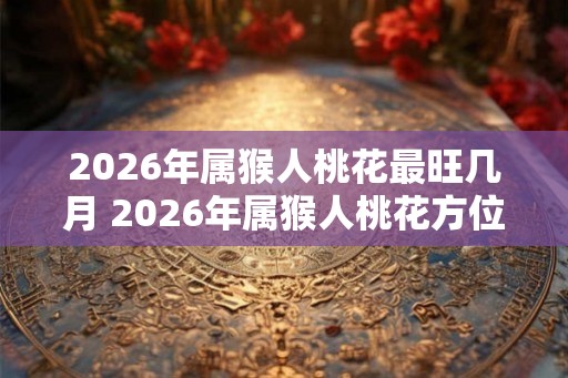 2026年属猴人桃花最旺几月 2026年属猴人桃花方位