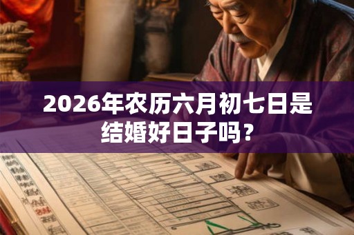 2026年农历六月初七日是结婚好日子吗? 2026年农历六月初七日是结婚好日子吗?