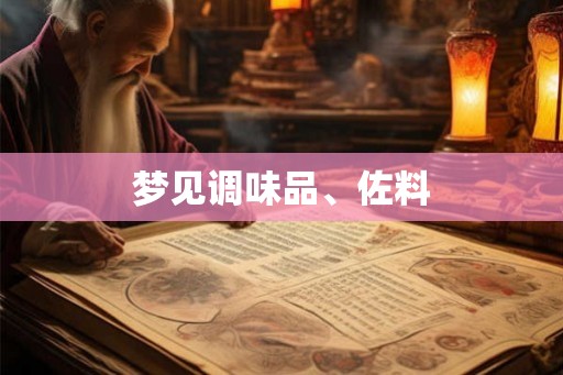 梦见调味品、佐料