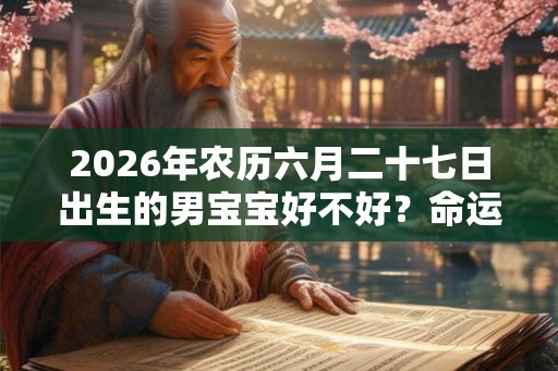 2026年农历六月二十七日出生的男宝宝好不好？命运如何？