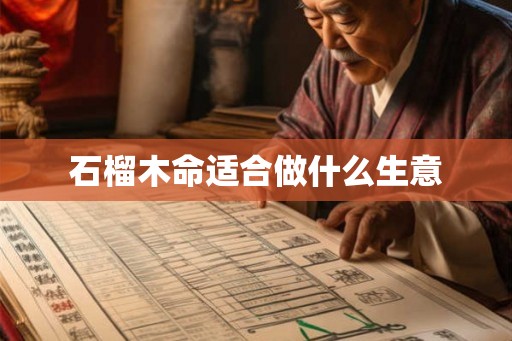 石榴木命适合做什么生意