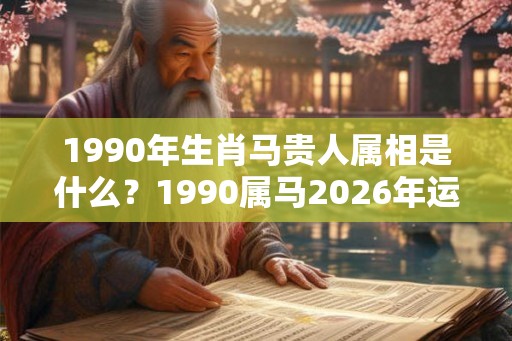 1990年生肖马贵人属相是什么？1990属马2026年运势如何？