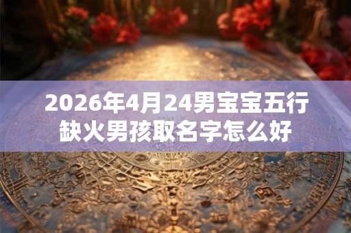 2026年4月24男宝宝五行缺火男孩取名字怎么好