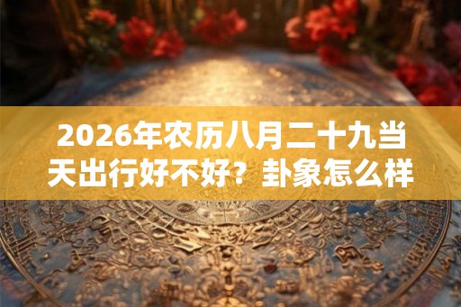 2026年农历八月二十九当天出行好不好？卦象怎么样？