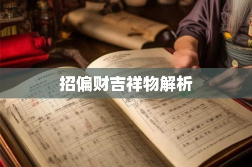 招偏财吉祥物解析 招偏财吉祥物解析