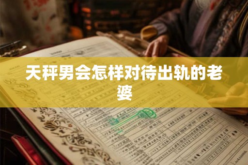天秤男会怎样对待出轨的老婆