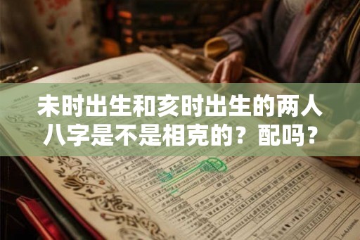 未时出生和亥时出生的两人八字是不是相克的？配吗？