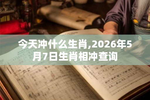 今天冲什么生肖,2026年5月7日生肖相冲查询 今天冲什么生肖,2026年5月7日生肖相冲查询