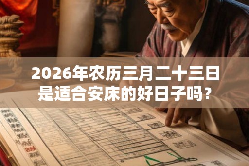 2026年农历三月二十三日是适合安床的好日子吗？