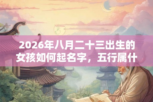 2026年八月二十三出生的女孩如何起名字,五行属什么 2026年八月二十三出生的女孩如何起名字,五行属什么