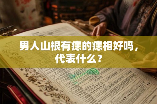男人山根有痣的痣相好吗，代表什么？