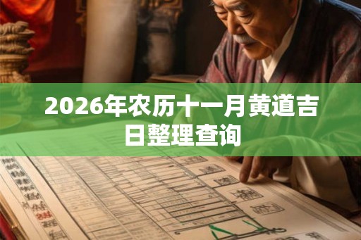 2026年农历十一月黄道吉日整理查询 2026年农历十一月黄道吉日整理查询
