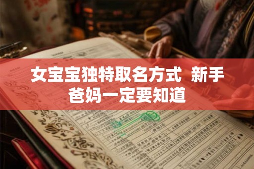 女宝宝独特取名方式  新手爸妈一定要知道