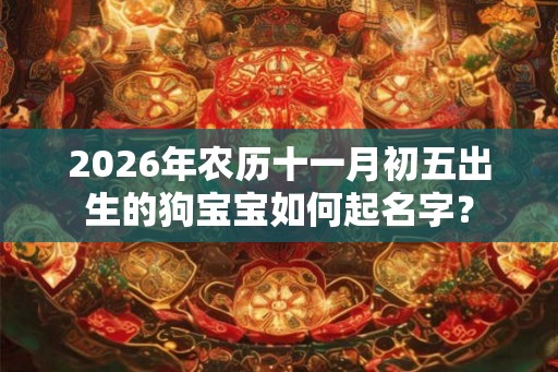 2026年农历十一月初五出生的狗宝宝如何起名字？