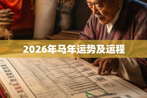 2026年马年运势及运程