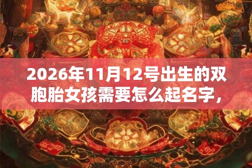 2026年11月12号出生的双胞胎女孩需要怎么起名字，五行属什么？