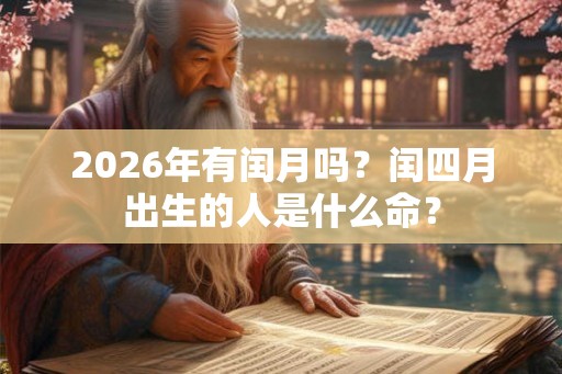2026年有闰月吗？闰四月出生的人是什么命？