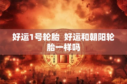 好运1号轮胎  好运和朝阳轮胎一样吗