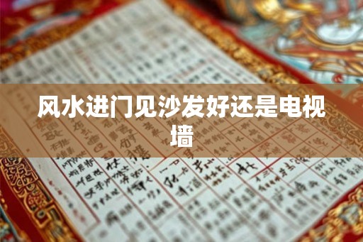 风水进门见沙发好还是电视墙