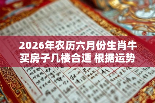 2026年农历六月份生肖牛买房子几楼合适 根据运势等情况进行决定