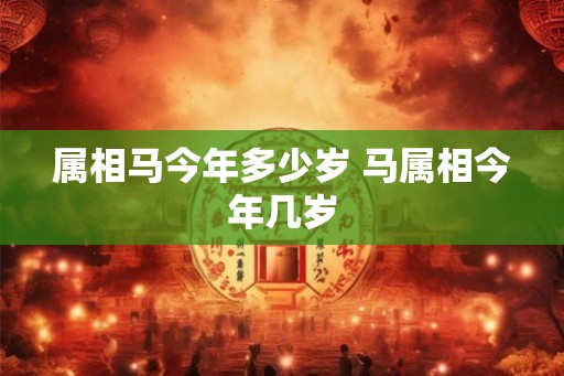 属相马今年多少岁 马属相今年几岁