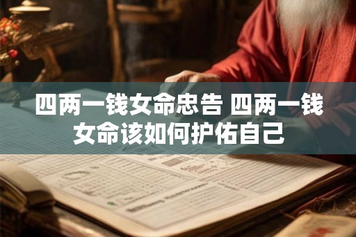 四两一钱女命忠告 四两一钱女命该如何护佑自己 四两一钱女命忠告 四两一钱女命该如何护佑自己