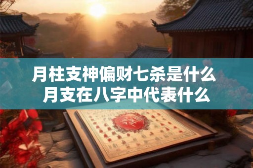 月柱支神偏财七杀是什么 月支在八字中代表什么