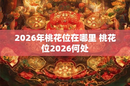 2026年桃花位在哪里 桃花位2026何处