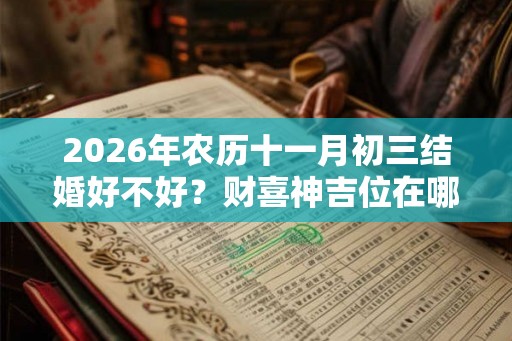 2026年农历十一月初三结婚好不好?财喜神吉位在哪? 2026年农历十一月初三结婚好不好?财喜神吉位在哪?