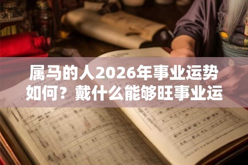 属马的人2026年事业运势如何?戴什么能够旺事业运? 属马的人2026年事业运势如何?戴什么能够旺事业运?