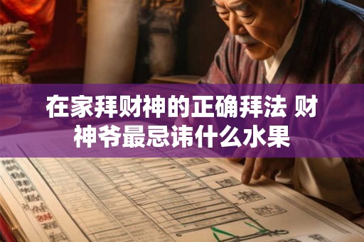 在家拜财神的正确拜法 财神爷最忌讳什么水果
