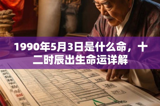 1990年5月3日是什么命,十二时辰出生命运详解 1990年5月3日是什么命,十二时辰出生命运详解