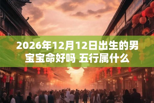 2026年12月12日出生的男宝宝命好吗 五行属什么