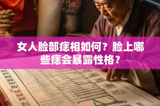 女人脸部痣相如何？脸上哪些痣会暴露性格？