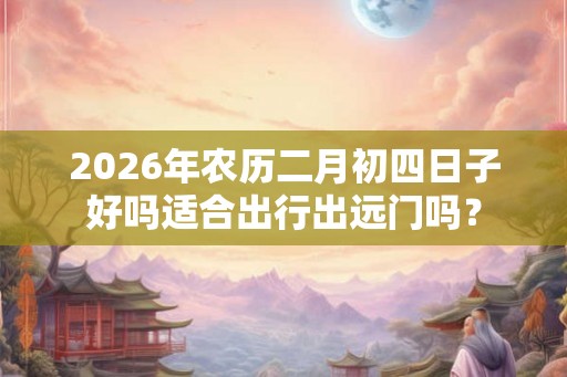 2026年农历二月初四日子好吗适合出行出远门吗？