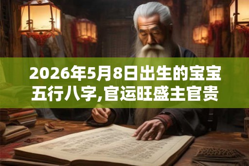 2026年5月8日出生的宝宝五行八字,官运旺盛主官贵 2026年5月8日出生的宝宝五行八字,官运旺盛主官贵