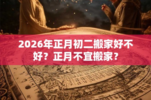 2026年正月初二搬家好不好？正月不宜搬家？