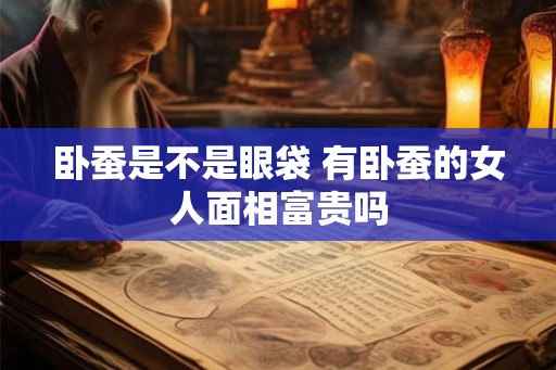 卧蚕是不是眼袋 有卧蚕的女人面相富贵吗