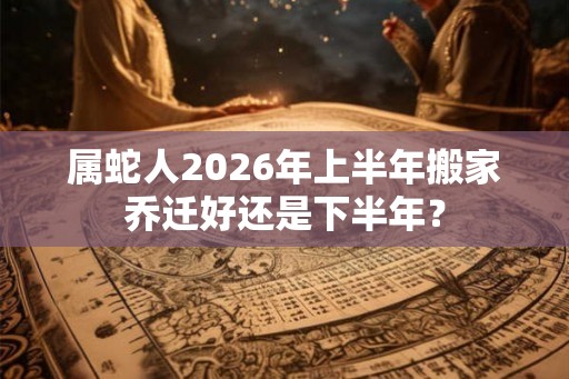 属蛇人2026年上半年搬家乔迁好还是下半年？