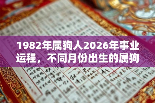 1982年属狗人2026年事业运程,不同月份出生的属狗人命运 1982年属狗人2026年事业运程,不同月份出生的属狗人命运