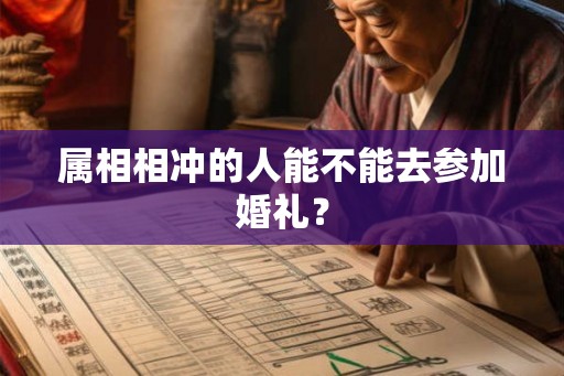 属相相冲的人能不能去参加婚礼？