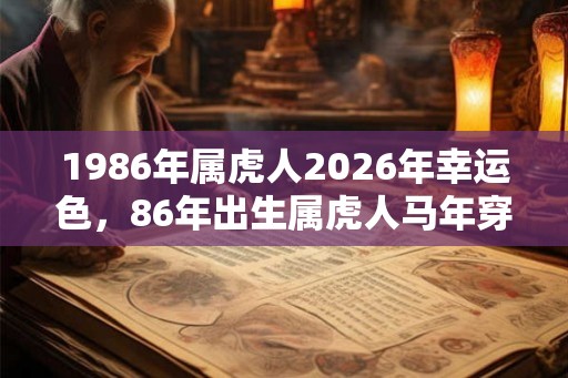 1986年属虎人2026年幸运色，86年出生属虎人马年穿什么颜色衣服好