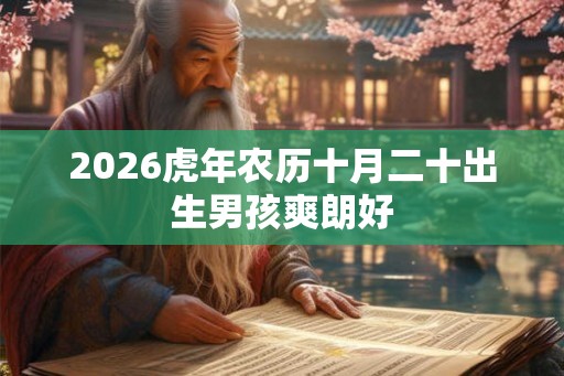 2026虎年农历十月二十出生男孩爽朗好